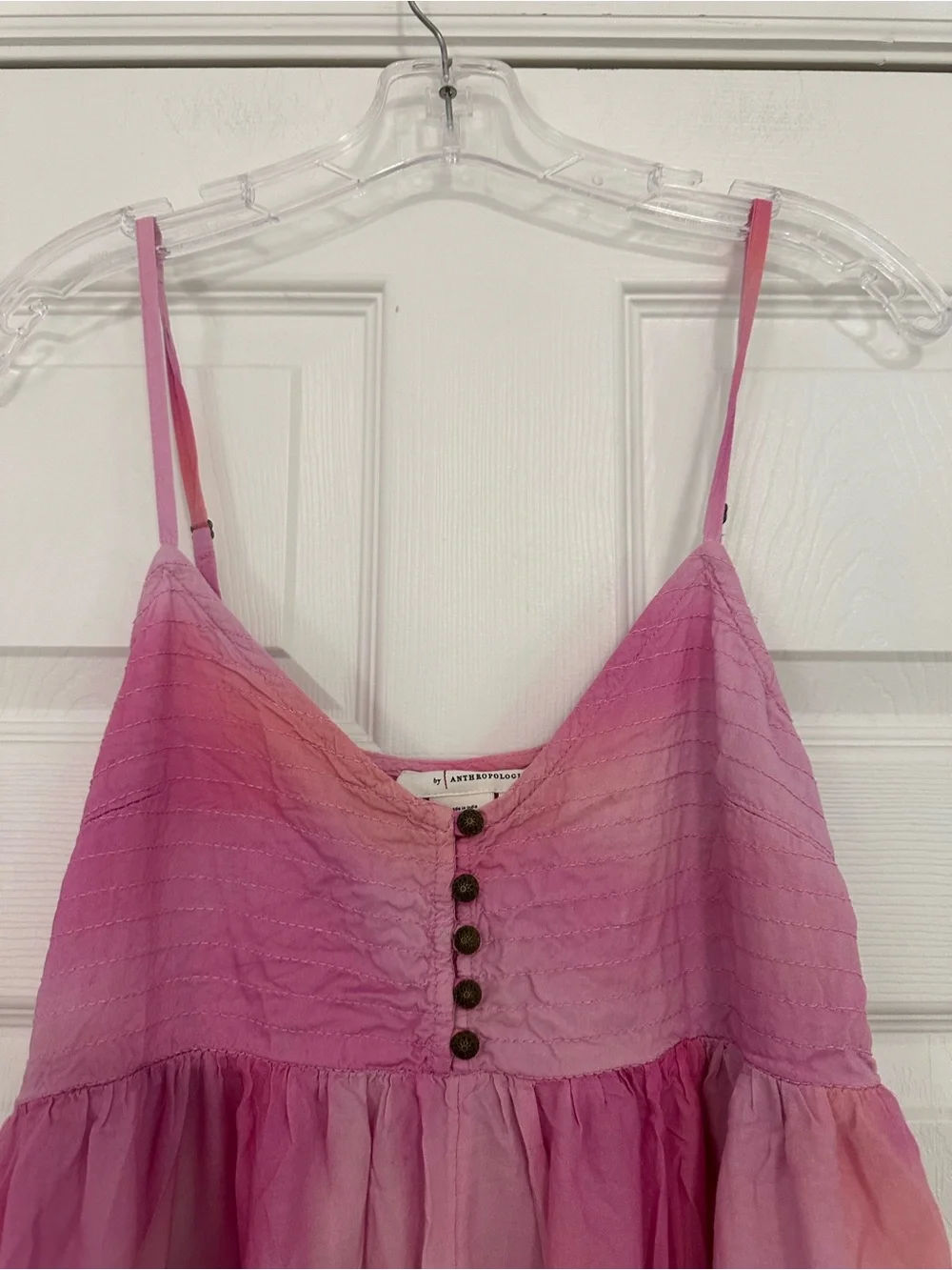 By Anthropologie Printed Lounge Jumpsuit Floral Pink Small
